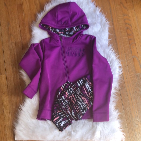 Other - Girls Under Armour Zip Up and Leggings